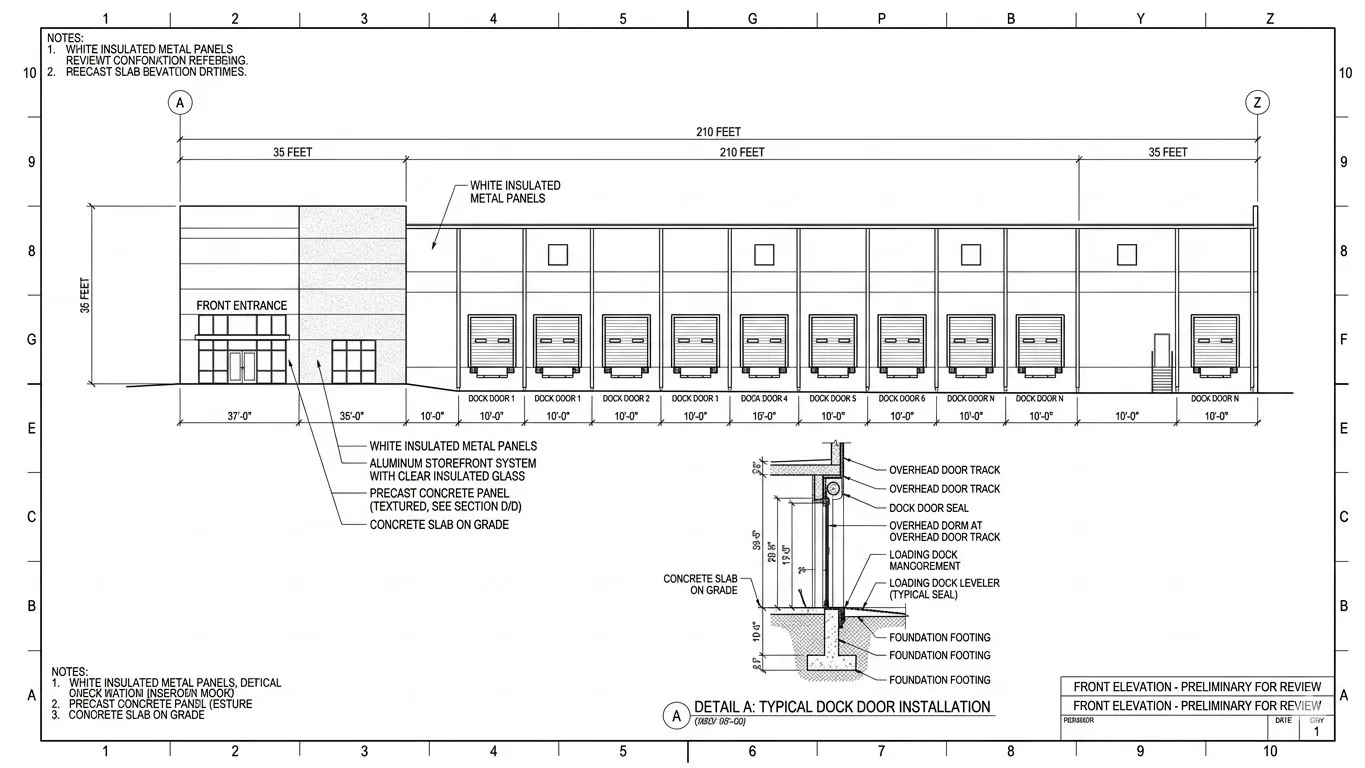 Structural engineering drawing detail