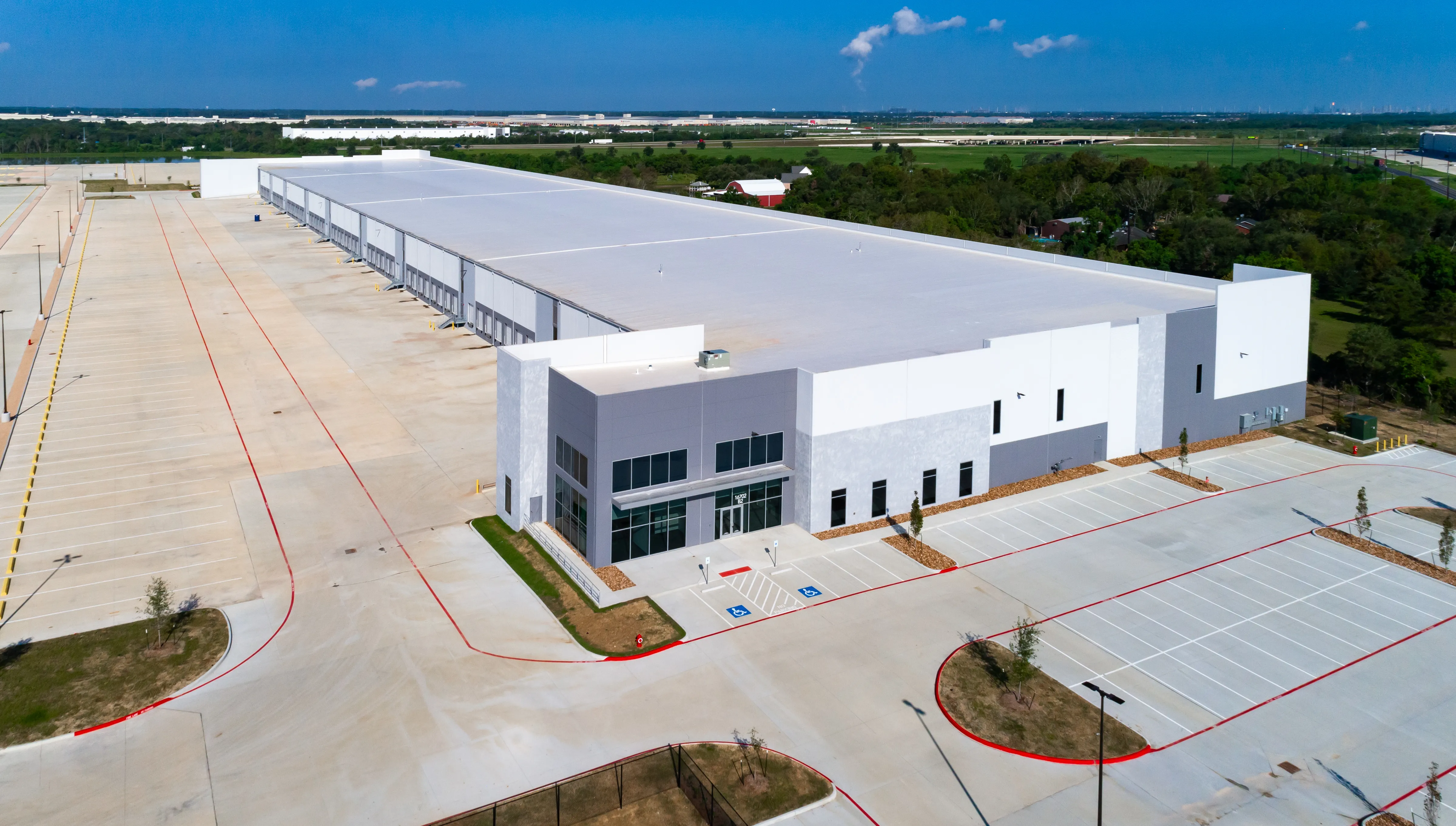 Exterior of a completed industrial facility
