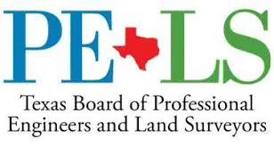 Texas Board of Professional Engineers and Land Surveyors licensed seal