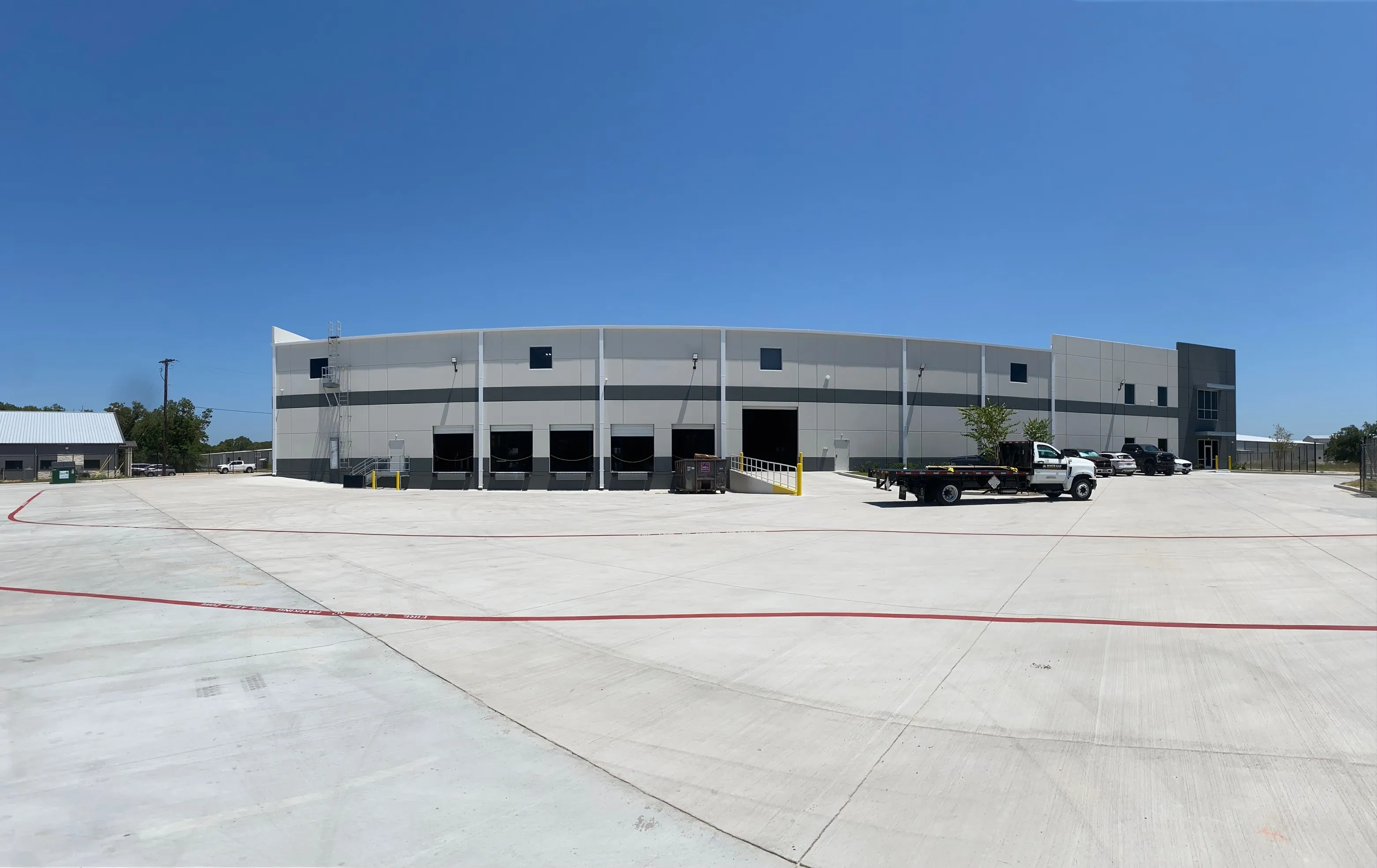Exterior front view of the building at White Cap College Station